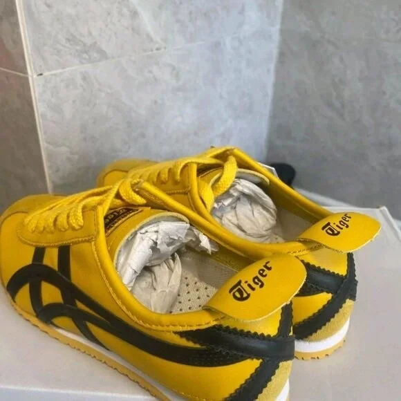 Onitsuka Tiger MEXICO 66 Women's Yellow Casual Sneakers [All sizes available in